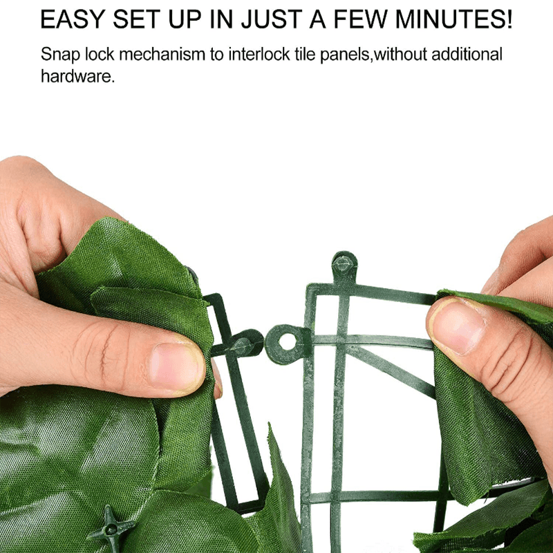 Artificial Ivy Hedge Green Leaf Fence - my LUX style