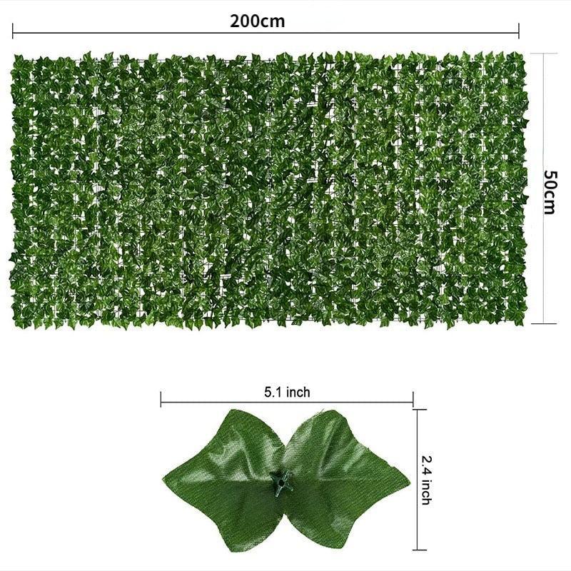 Artificial Ivy Hedge Green Leaf Fence - my LUX style
