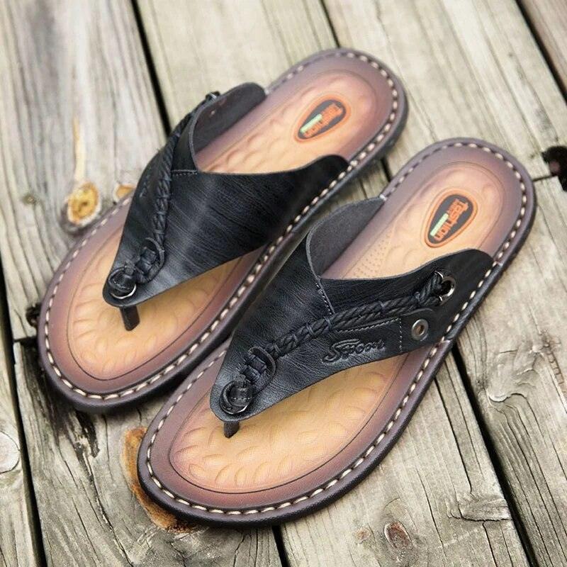 Handmade Leather Flip-flops - my LUX style