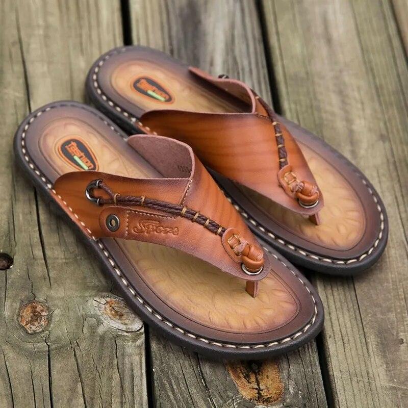 Handmade Leather Flip-flops - my LUX style