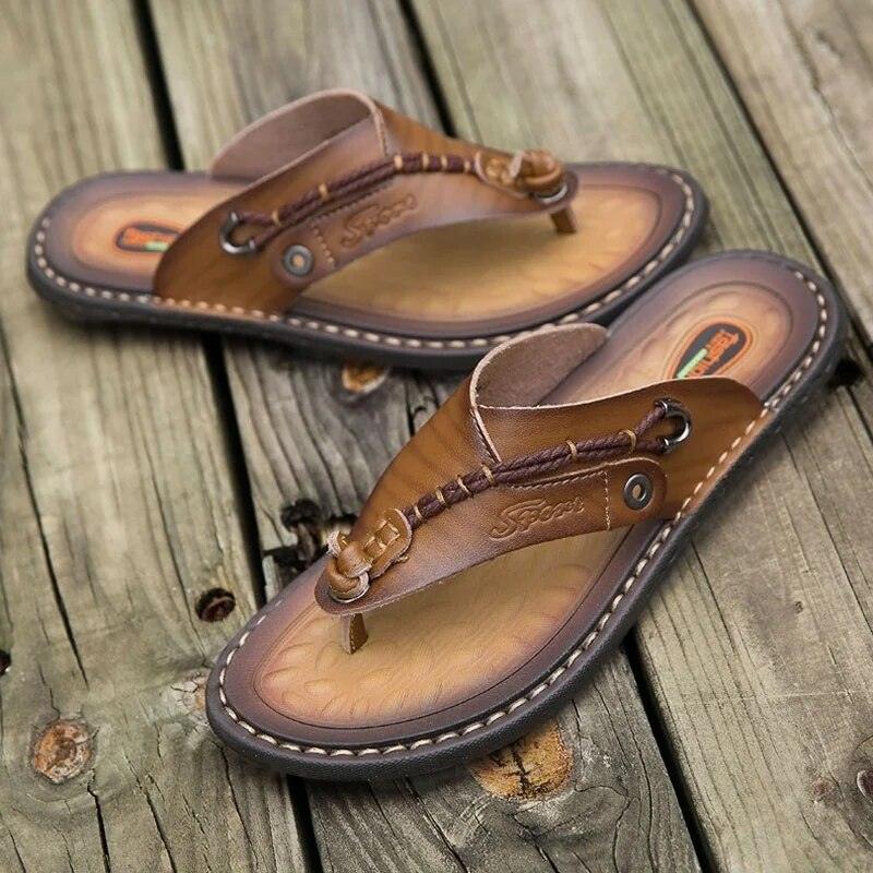 Handmade Leather Flip-flops - my LUX style