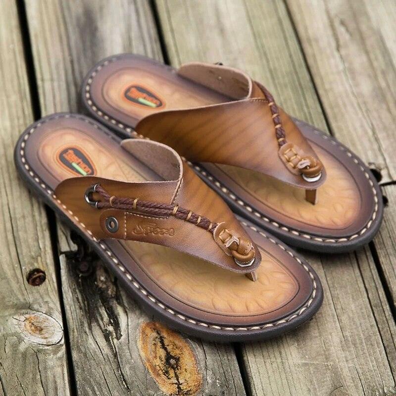 Handmade Leather Flip-flops - my LUX style