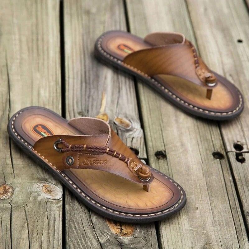 Handmade Leather Flip-flops - my LUX style