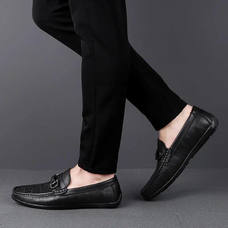 Loafers Leather Shoes - my LUX style