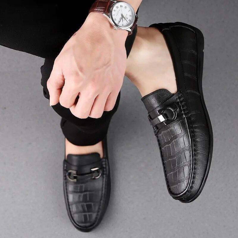 Loafers Leather Shoes - my LUX style
