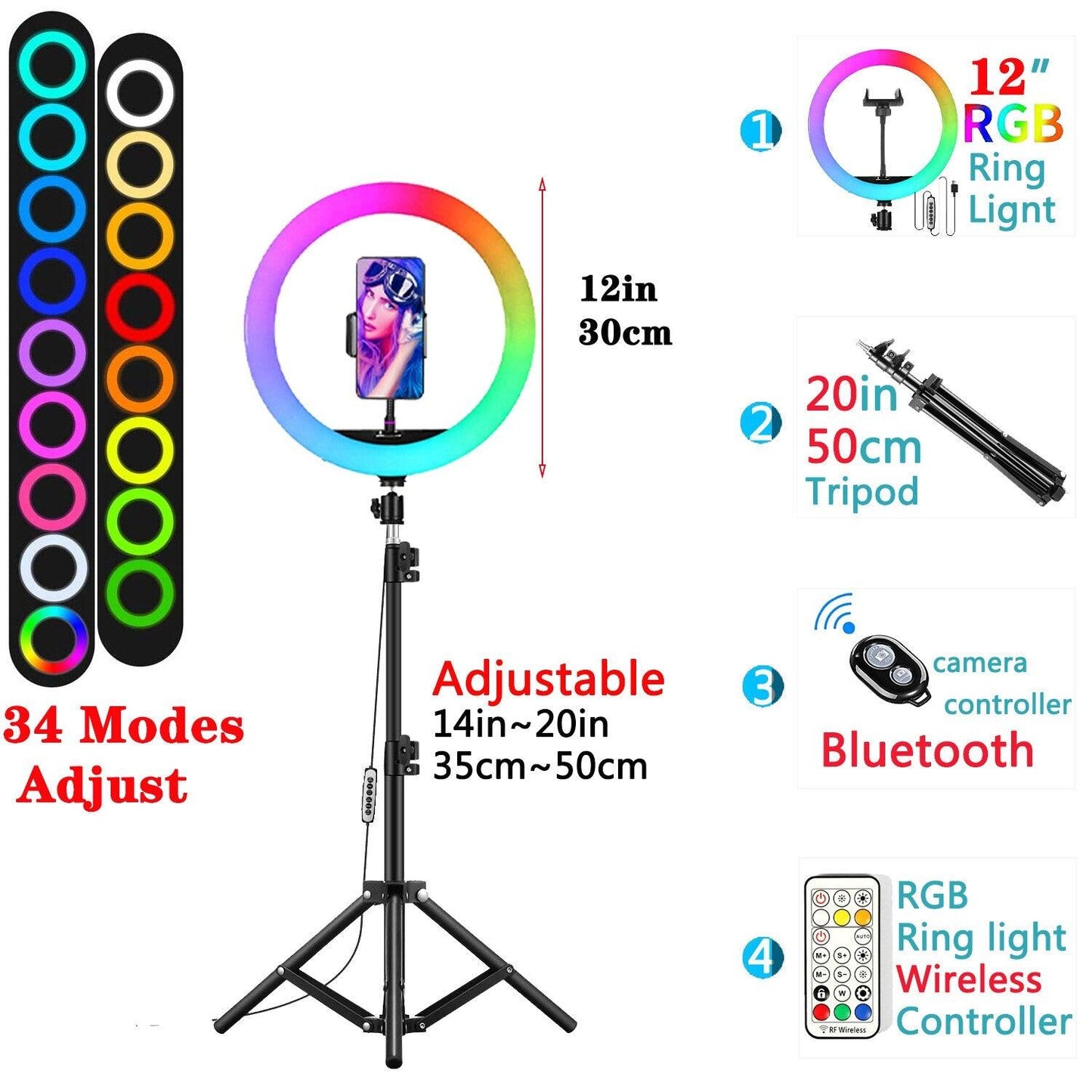 12" Selfie Ring Light - my LUX style
