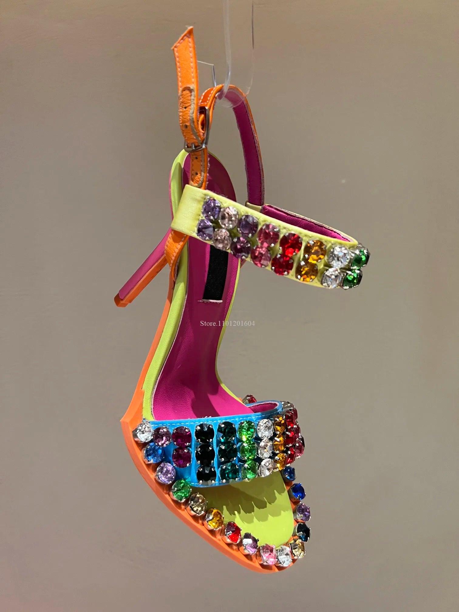 Color Crystal Sandals - my LUX style