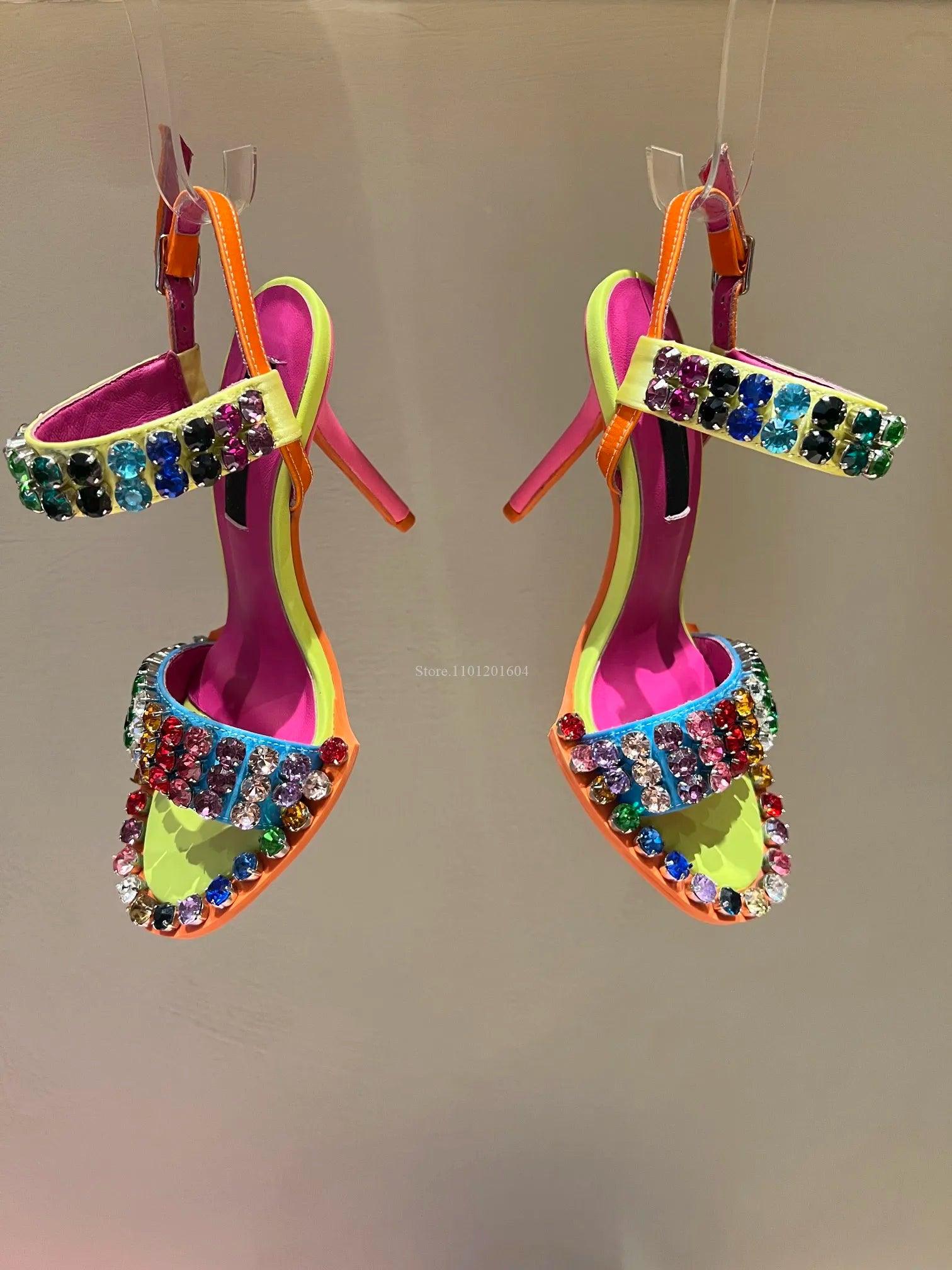 Color Crystal Sandals - my LUX style