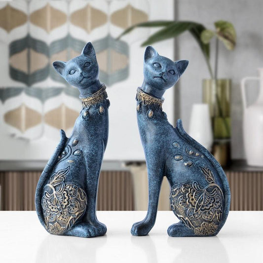 Figurine Decorative Resin Cat - my LUX style