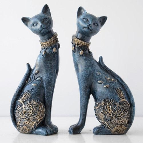 Figurine Decorative Resin Cat - my LUX style