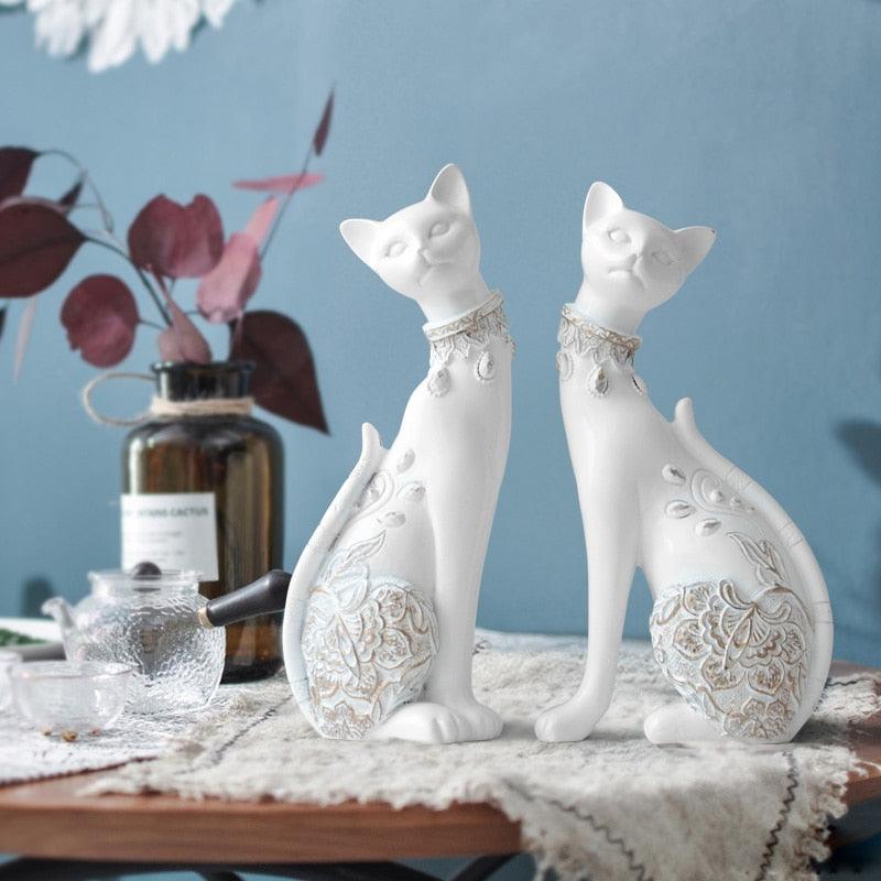 Figurine Decorative Resin Cat - my LUX style