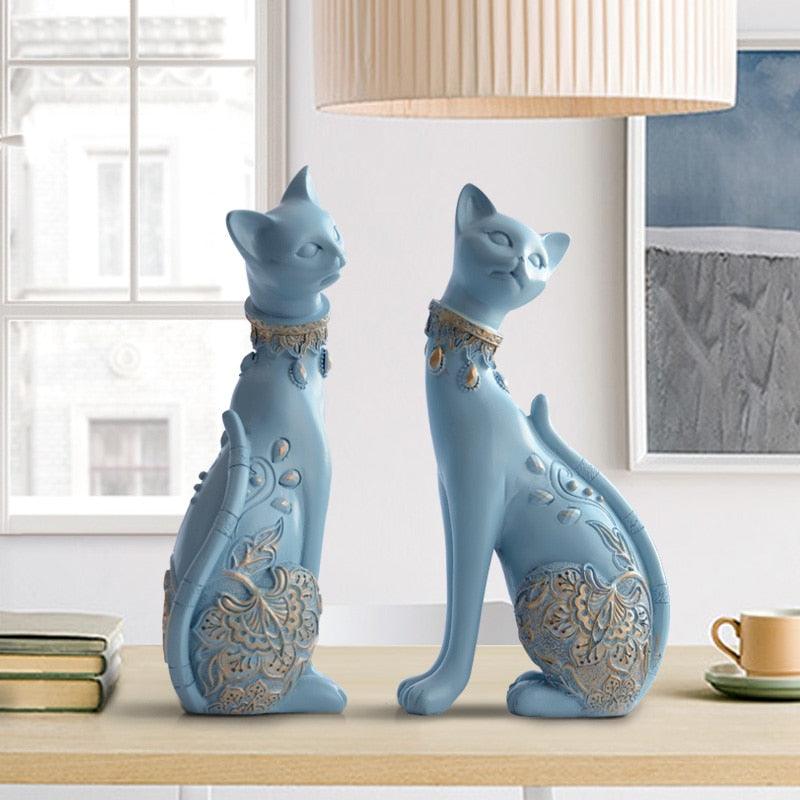 Figurine Decorative Resin Cat - my LUX style