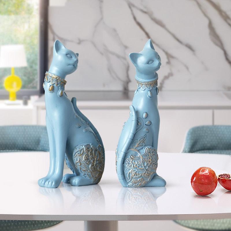 Figurine Decorative Resin Cat - my LUX style