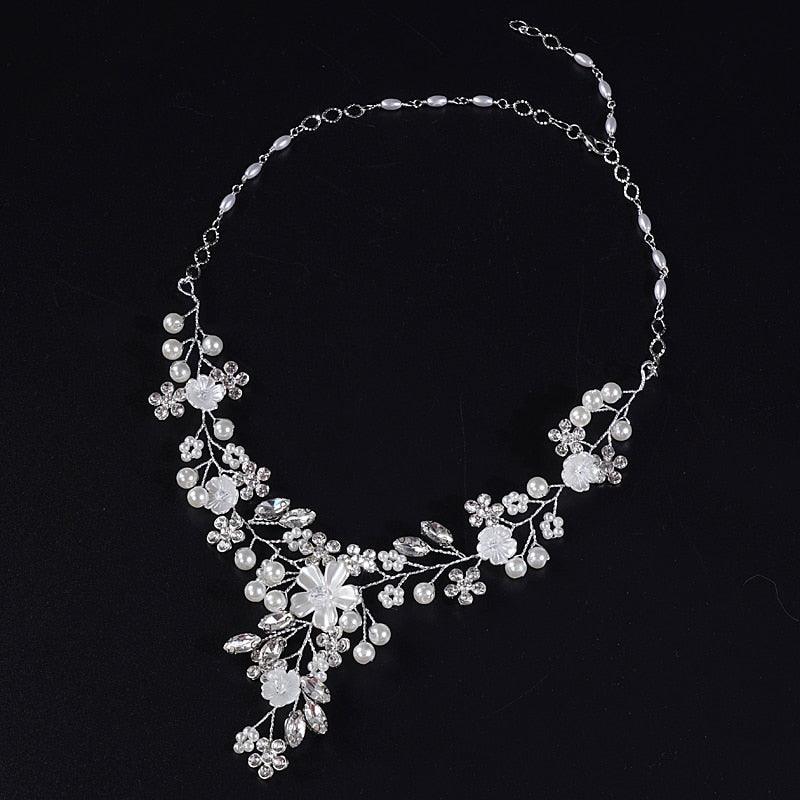 Floral Pearls Necklace Set - my LUX style