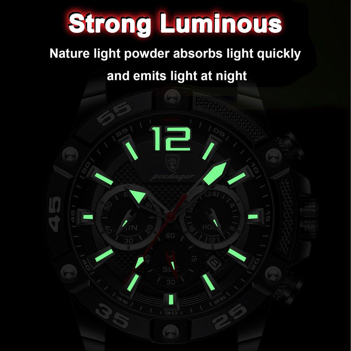 Luxury Waterproof Luminous Wristwatch - my LUX style