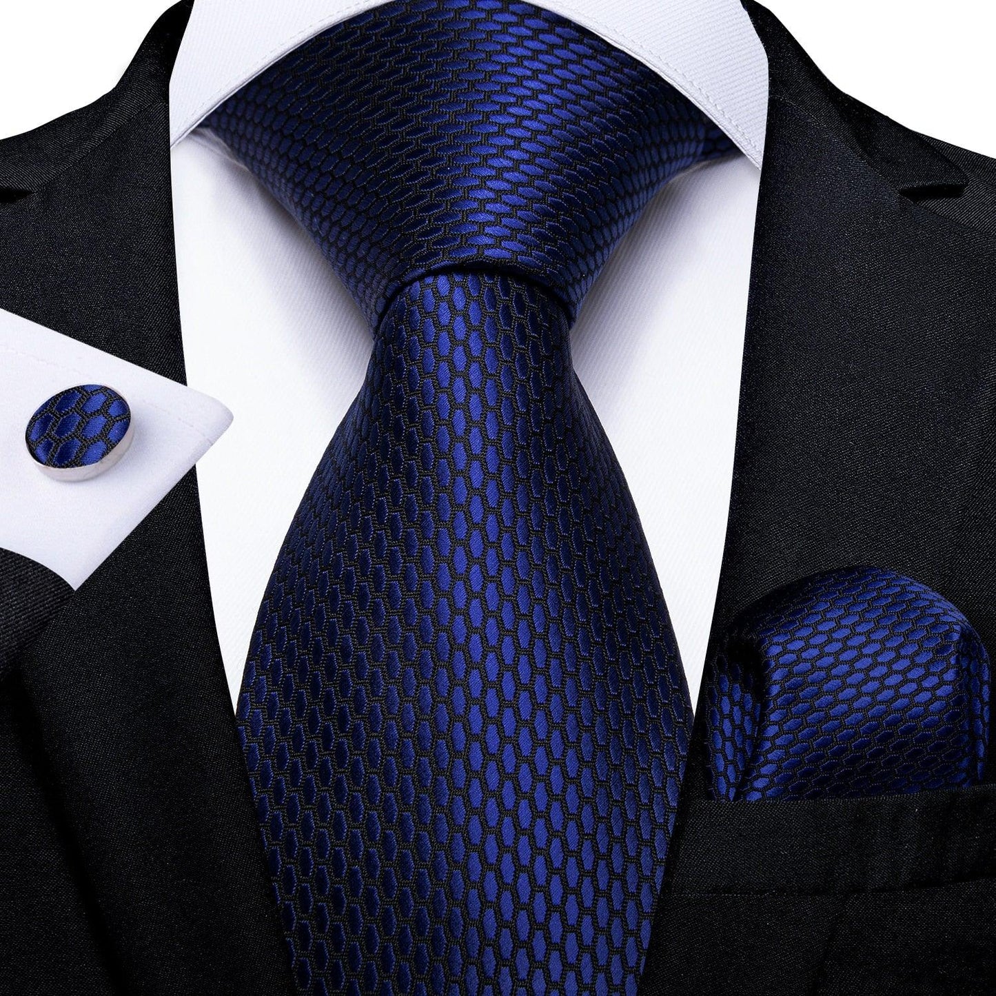 Men Blue Paisley Silk Tie - my LUX style
