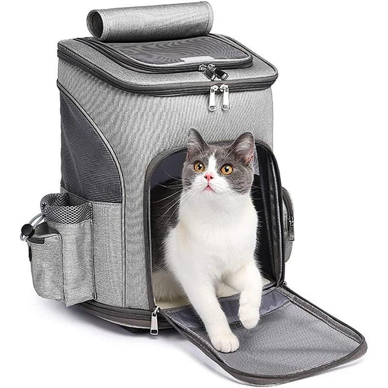 Pet Backpack Removable Rolling Wheels - my LUX style