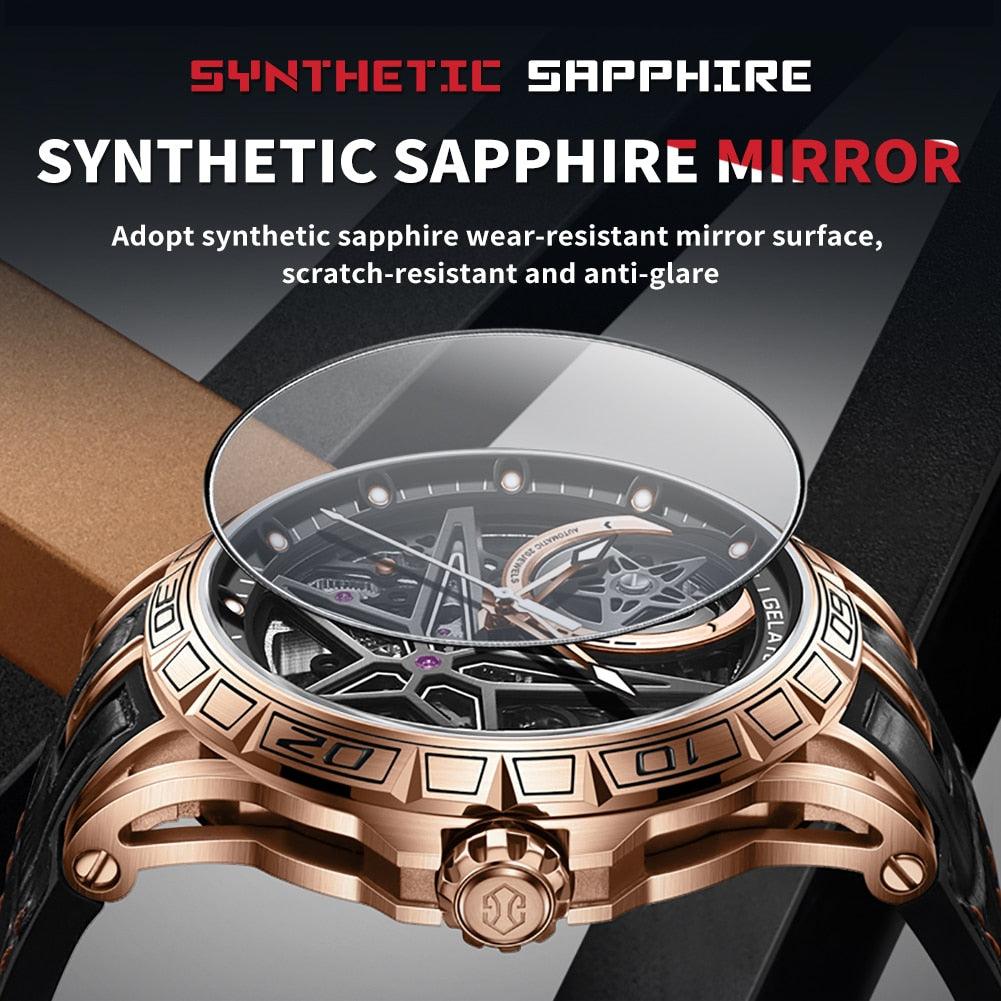 Sapphire Crystal Skeleton Watch - my LUX style